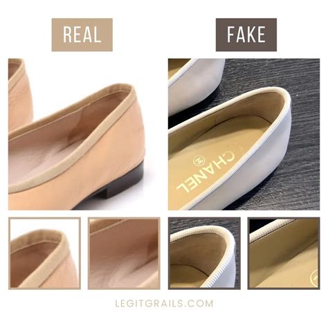 how to tell fake chanel shoes|chanel look alike flats.